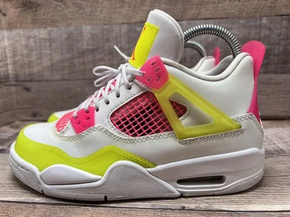 Air Pink And Yellow Jordan Nike Shoes Nike Air Jordan Gs White